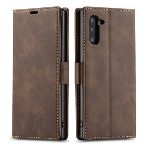 Handytasche Stand Schutzhülle Flip Leder Hülle T05 für Samsung Galaxy Note 10 5G Braun