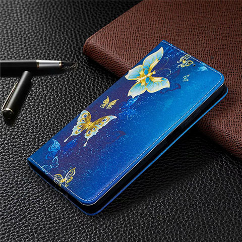 Handytasche Stand Schutzhülle Flip Leder Hülle T05 für Xiaomi Mi 10i 5G Blau