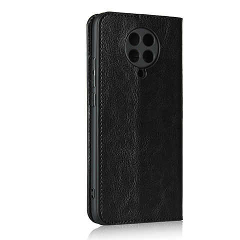 Handytasche Stand Schutzhülle Flip Leder Hülle T05 für Xiaomi Redmi K30 Pro 5G Schwarz