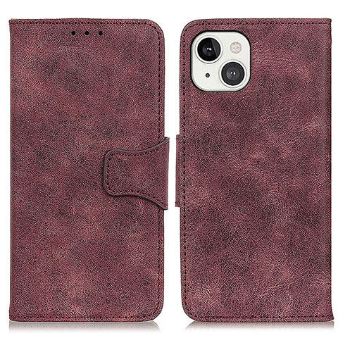 Handytasche Stand Schutzhülle Flip Leder Hülle T06 für Apple iPhone 13 Mini Violett