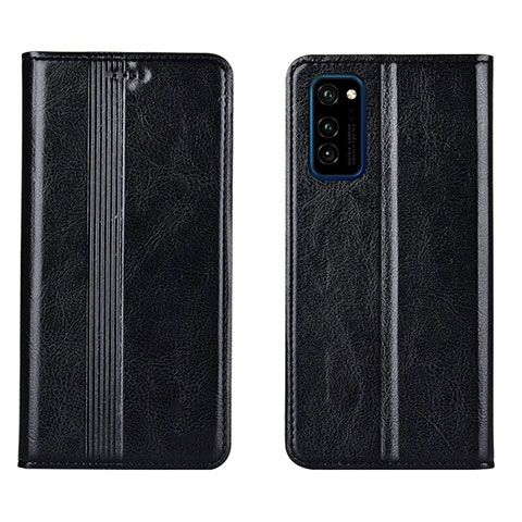 Handytasche Stand Schutzhülle Flip Leder Hülle T06 für Huawei Honor V30 5G Schwarz