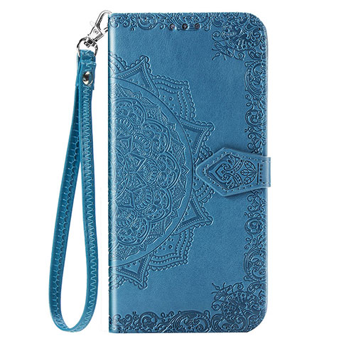 Handytasche Stand Schutzhülle Flip Leder Hülle T06 für Xiaomi Mi 10 Blau