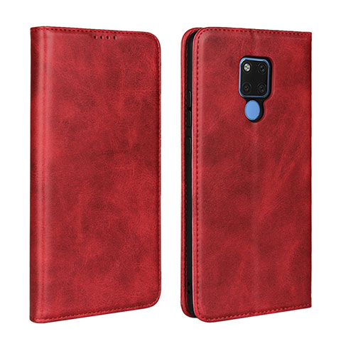 Handytasche Stand Schutzhülle Flip Leder Hülle T07 für Huawei Mate 20 X 5G Rot