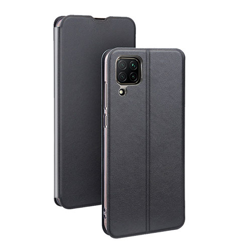 Handytasche Stand Schutzhülle Flip Leder Hülle T07 für Huawei Nova 6 SE Schwarz