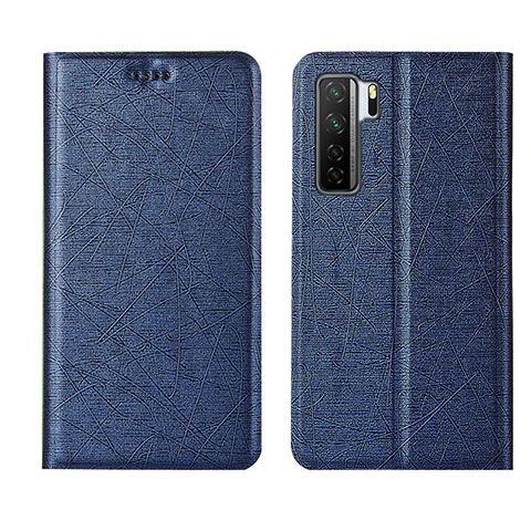 Handytasche Stand Schutzhülle Flip Leder Hülle T07 für Huawei Nova 7 SE 5G Blau