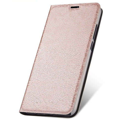 Handytasche Stand Schutzhülle Flip Leder Hülle T07 für Huawei P20 Lite (2019) Rosegold