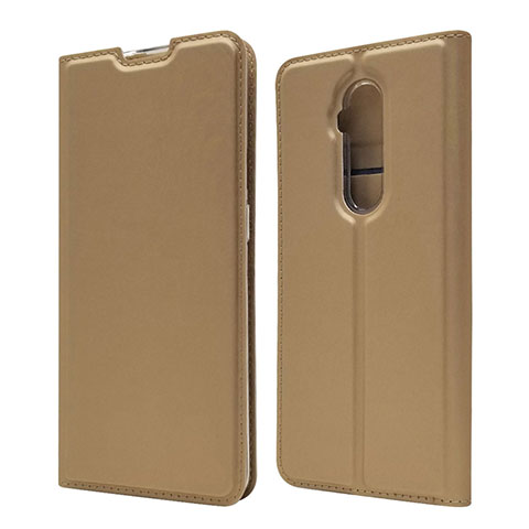 Handytasche Stand Schutzhülle Flip Leder Hülle T07 für OnePlus 7T Pro Gold