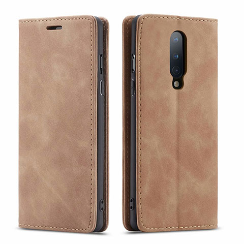 Handytasche Stand Schutzhülle Flip Leder Hülle T07 für OnePlus 8 Orange