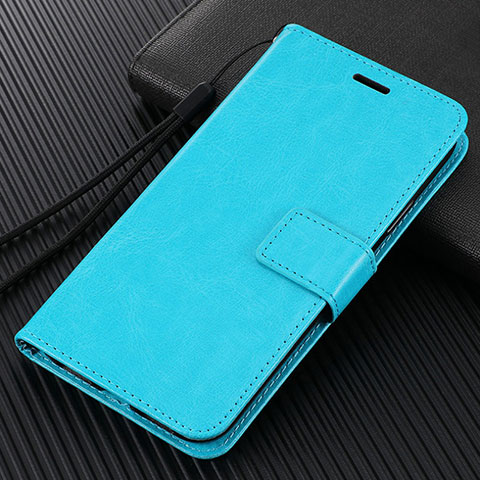 Handytasche Stand Schutzhülle Flip Leder Hülle T07 für Xiaomi Mi 10 Hellblau