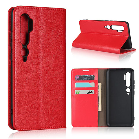 Handytasche Stand Schutzhülle Flip Leder Hülle T07 für Xiaomi Mi Note 10 Pro Rot