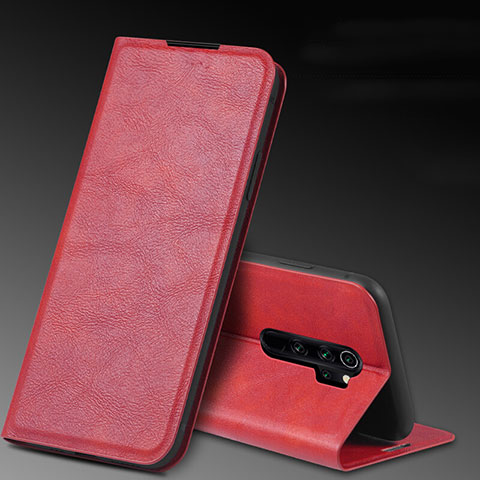 Handytasche Stand Schutzhülle Flip Leder Hülle T07 für Xiaomi Redmi Note 8 Pro Rot