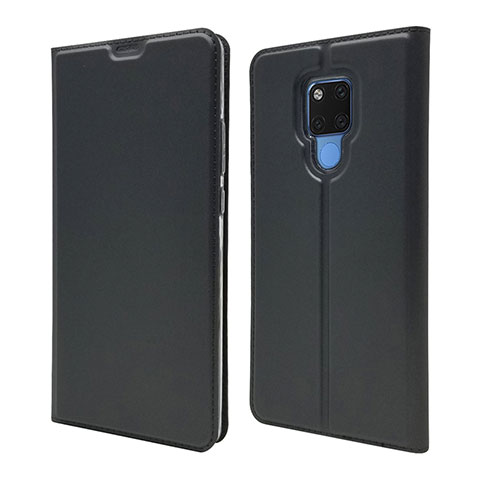 Handytasche Stand Schutzhülle Flip Leder Hülle T08 für Huawei Mate 20 X 5G Schwarz