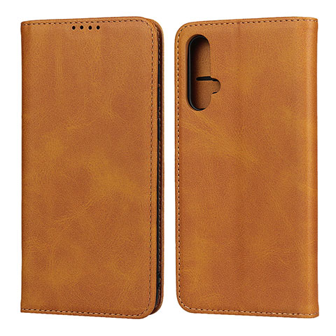 Handytasche Stand Schutzhülle Flip Leder Hülle T08 für Huawei Nova 5 Orange