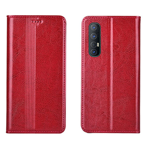 Handytasche Stand Schutzhülle Flip Leder Hülle T08 für Oppo Find X2 Neo Rot