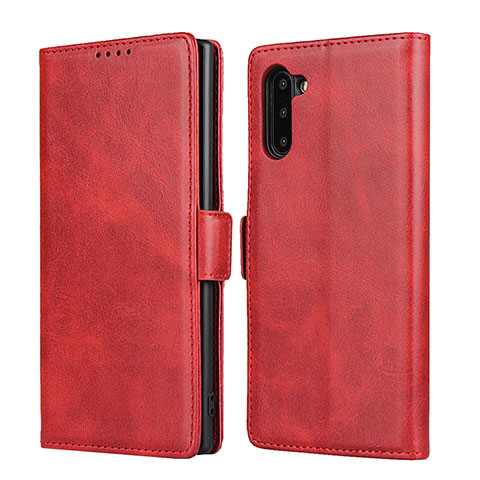 Handytasche Stand Schutzhülle Flip Leder Hülle T08 für Samsung Galaxy Note 10 5G Rot