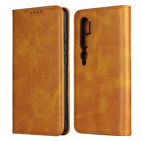 Handytasche Stand Schutzhülle Flip Leder Hülle T08 für Xiaomi Mi Note 10 Pro Orange