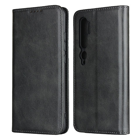 Handytasche Stand Schutzhülle Flip Leder Hülle T08 für Xiaomi Mi Note 10 Pro Schwarz