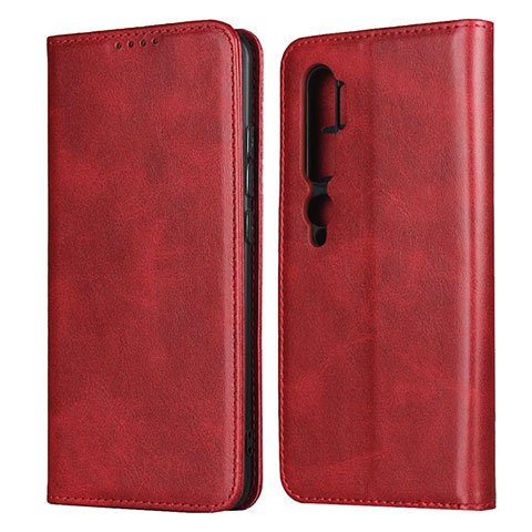 Handytasche Stand Schutzhülle Flip Leder Hülle T08 für Xiaomi Mi Note 10 Rot