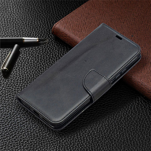 Handytasche Stand Schutzhülle Flip Leder Hülle T08 für Xiaomi Redmi 9A Schwarz