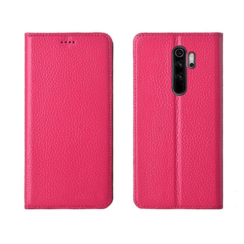 Handytasche Stand Schutzhülle Flip Leder Hülle T08 für Xiaomi Redmi Note 8 Pro Pink