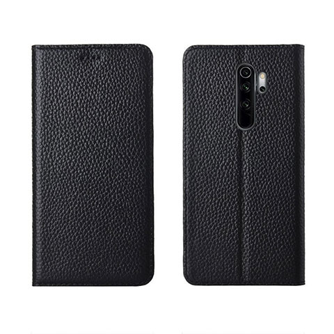 Handytasche Stand Schutzhülle Flip Leder Hülle T08 für Xiaomi Redmi Note 8 Pro Schwarz