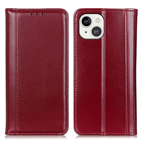 Handytasche Stand Schutzhülle Flip Leder Hülle T09 für Apple iPhone 14 Plus Rot