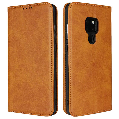 Handytasche Stand Schutzhülle Flip Leder Hülle T09 für Huawei Mate 20 X 5G Orange