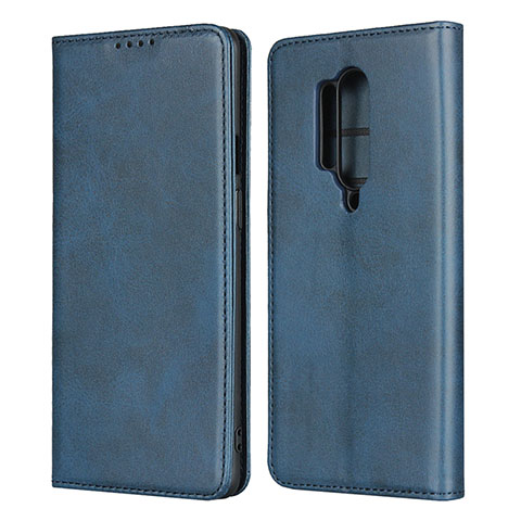 Handytasche Stand Schutzhülle Flip Leder Hülle T09 für OnePlus 8 Pro Blau