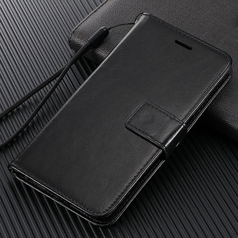 Handytasche Stand Schutzhülle Flip Leder Hülle T09 für Oppo Find X2 Pro Schwarz