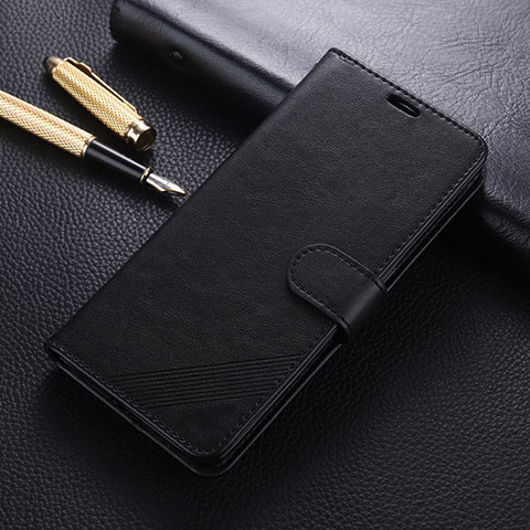 Handytasche Stand Schutzhülle Flip Leder Hülle T09 für Oppo Find X2 Schwarz