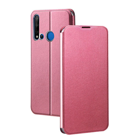 Handytasche Stand Schutzhülle Flip Leder Hülle T10 für Huawei Nova 5i Rosa