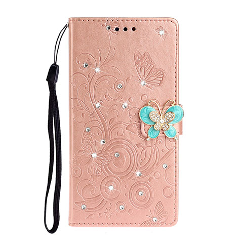 Handytasche Stand Schutzhülle Flip Leder Hülle T10 für Huawei P40 Pro Rosegold