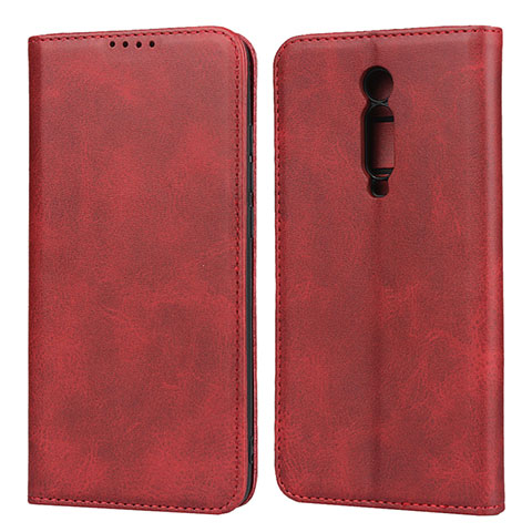 Handytasche Stand Schutzhülle Flip Leder Hülle T10 für Xiaomi Mi 9T Pro Rot