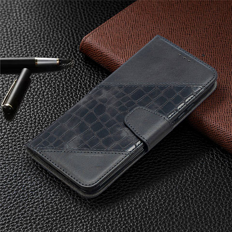 Handytasche Stand Schutzhülle Flip Leder Hülle T10 für Xiaomi Redmi 9A Schwarz