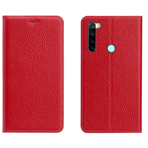 Handytasche Stand Schutzhülle Flip Leder Hülle T10 für Xiaomi Redmi Note 8T Rot