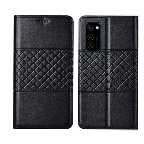 Handytasche Stand Schutzhülle Flip Leder Hülle T11 für Huawei Honor V30 5G Schwarz