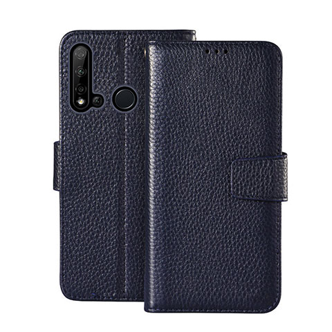 Handytasche Stand Schutzhülle Flip Leder Hülle T11 für Huawei P20 Lite (2019) Blau