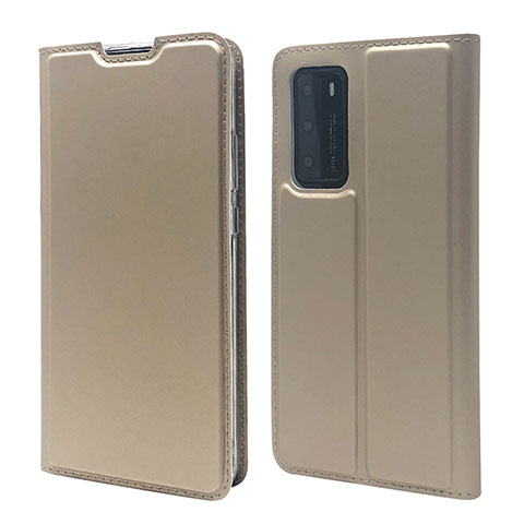 Handytasche Stand Schutzhülle Flip Leder Hülle T12 für Huawei P40 Gold