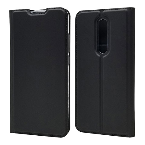 Handytasche Stand Schutzhülle Flip Leder Hülle T12 für Xiaomi Mi 9T Schwarz