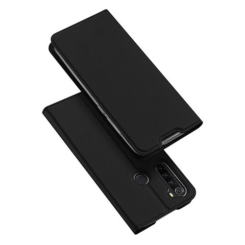 Handytasche Stand Schutzhülle Flip Leder Hülle T12 für Xiaomi Redmi Note 8 Schwarz