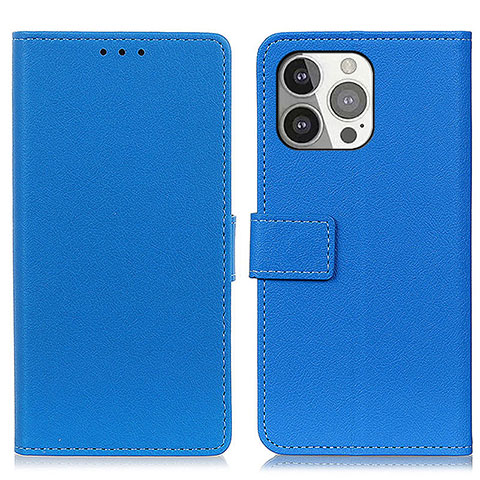 Handytasche Stand Schutzhülle Flip Leder Hülle T14 für Apple iPhone 13 Pro Blau