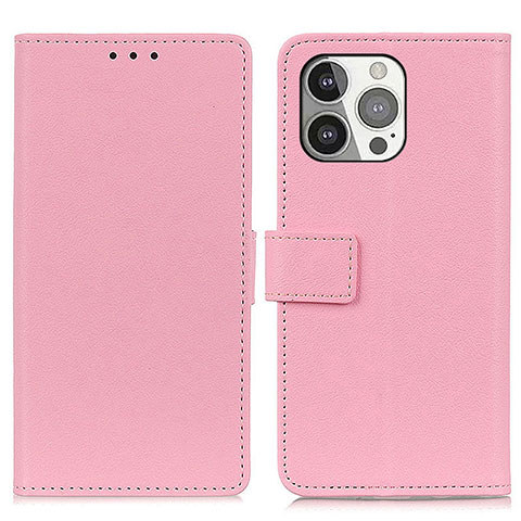 Handytasche Stand Schutzhülle Flip Leder Hülle T14 für Apple iPhone 13 Pro Rosa