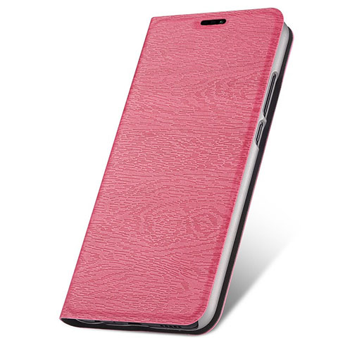 Handytasche Stand Schutzhülle Flip Leder Hülle T14 für Huawei Nova 5 Rosa