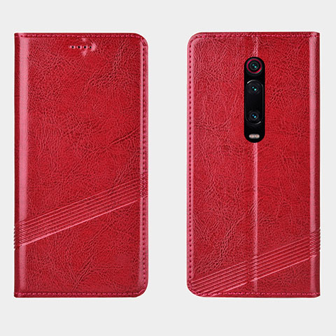 Handytasche Stand Schutzhülle Flip Leder Hülle T14 für Xiaomi Mi 9T Pro Rot