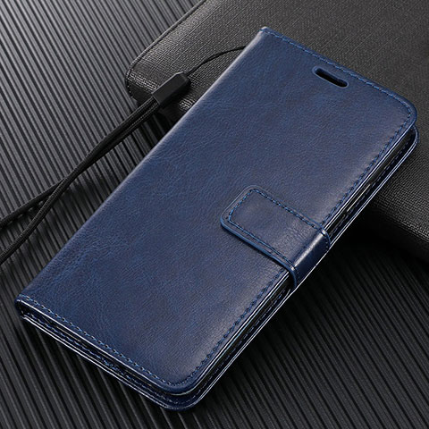 Handytasche Stand Schutzhülle Flip Leder Hülle T14 für Xiaomi Mi Note 10 Pro Blau