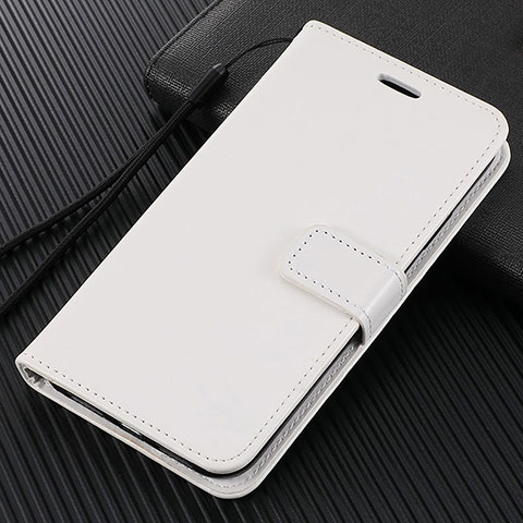 Handytasche Stand Schutzhülle Flip Leder Hülle T14 für Xiaomi Mi Note 10 Pro Weiß