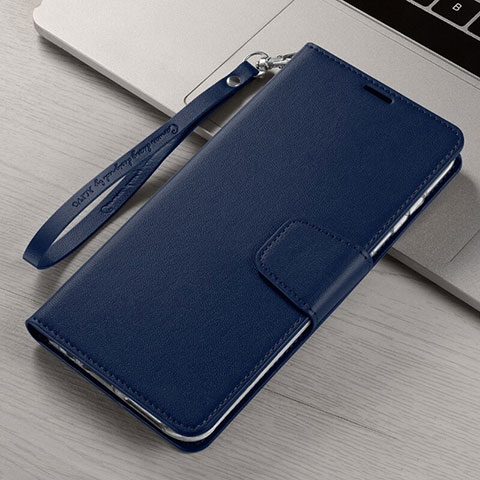 Handytasche Stand Schutzhülle Flip Leder Hülle T15 für Xiaomi Mi Note 10 Blau