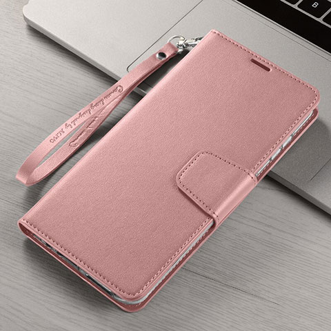 Handytasche Stand Schutzhülle Flip Leder Hülle T15 für Xiaomi Mi Note 10 Pro Rosegold