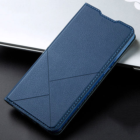 Handytasche Stand Schutzhülle Flip Leder Hülle T15 für Xiaomi Redmi Note 8 Pro Blau