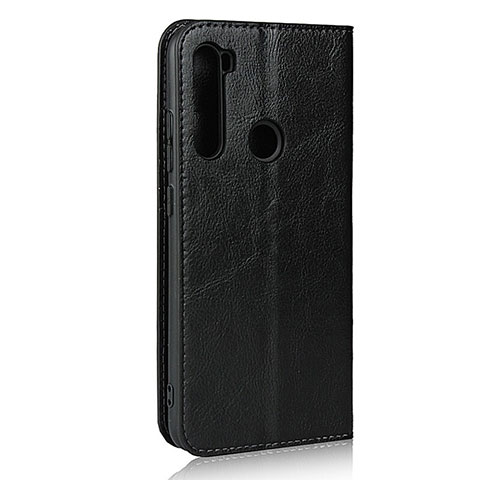 Handytasche Stand Schutzhülle Flip Leder Hülle T15 für Xiaomi Redmi Note 8 Schwarz